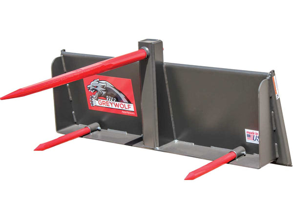 GreyWolf Skid Steer Bale Spear Attachment