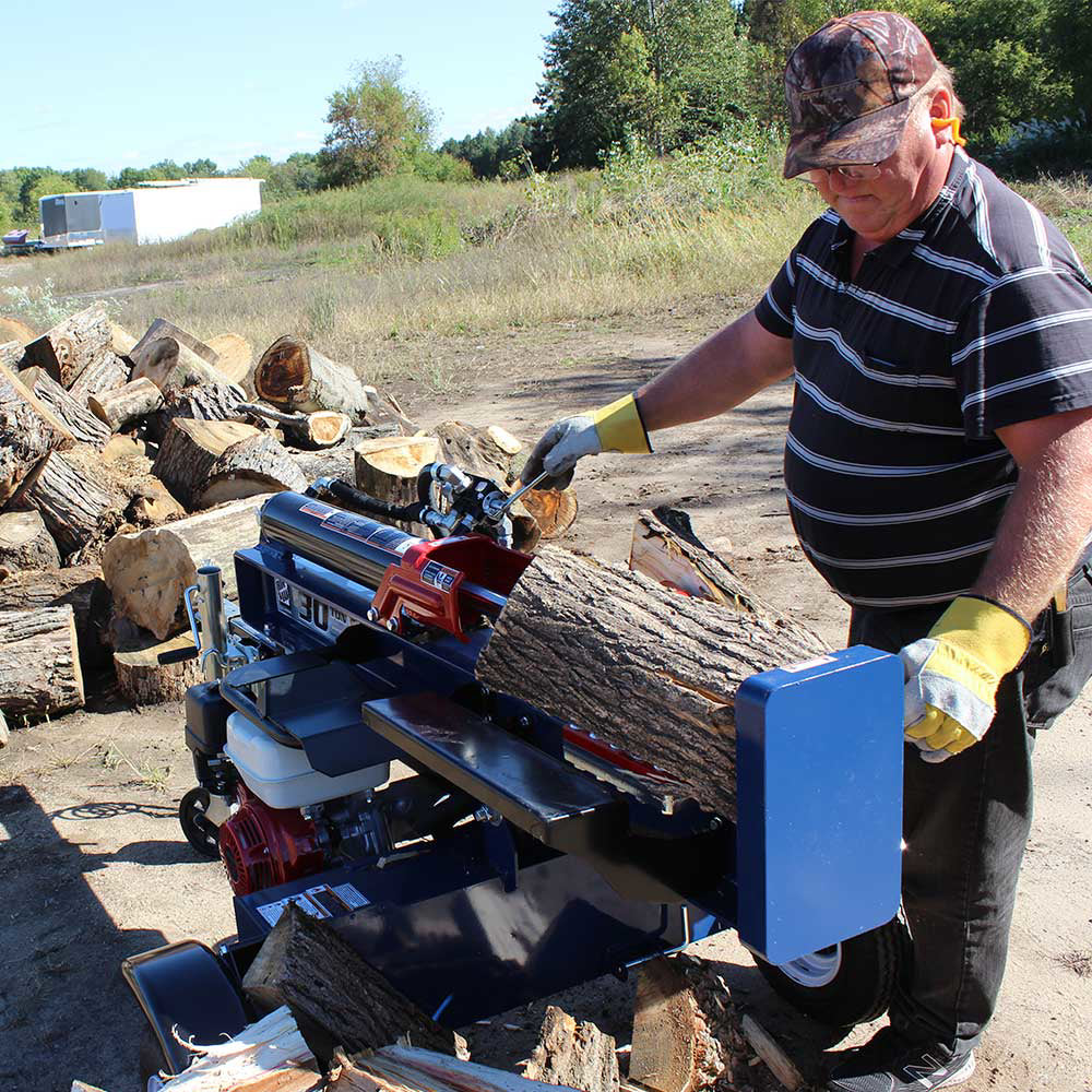 Iron & Oak 30-Ton Log Splitter | Torsion Axle | Honda GX270 | Grizz ...