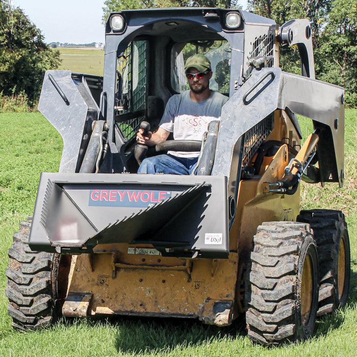 GreyWolf Skid Steer Stump Bucket - Grizzly Attachments