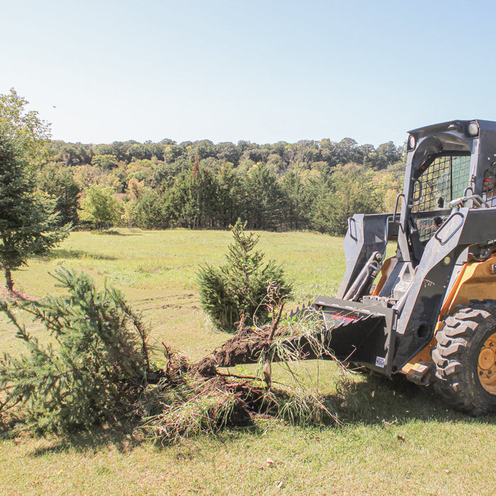 GreyWolf Skid Steer Stump Bucket - Grizzly Attachments