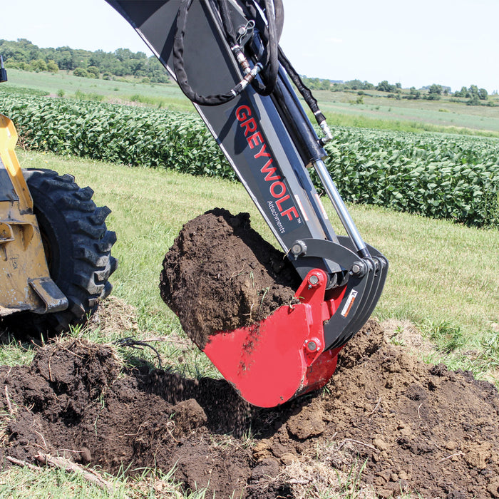 GreyWolf Skid Steer Backhoe Attachment - Grizzly Attachments