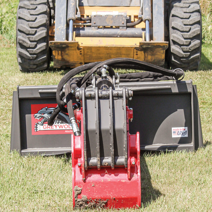 GreyWolf Skid Steer Backhoe Attachment - Grizzly Attachments