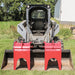 GreyWolf Skid Steer Quick Attach Double Grapple Attachment - Grizzly Attachments