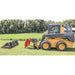 GreyWolf Skid Steer Quick Attach Double Grapple Attachment - Grizzly Attachments