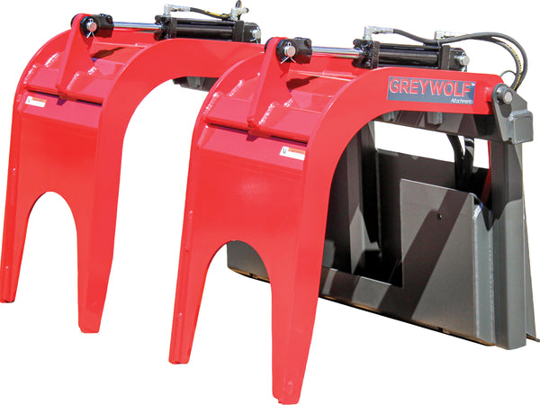 GreyWolf Skid Steer Double Grapple Attachment