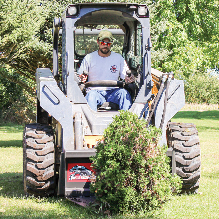 GreyWolf Skid Steer Tree Puller Attachment - Grizzly Attachments