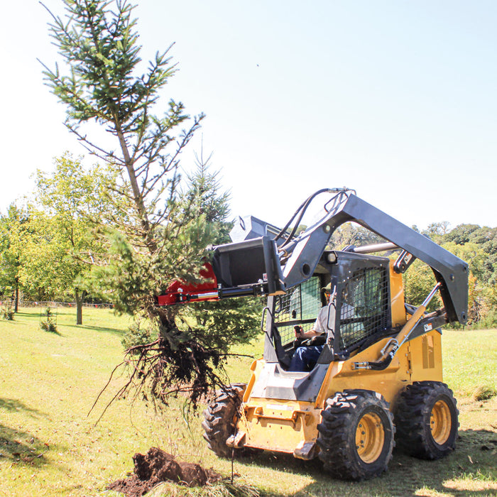 GreyWolf Skid Steer Tree Puller Attachment - Grizzly Attachments