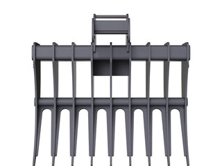 40inch Rake for 4.0-5.9 Ton Excavator with Bobcat X-Change Coupler - Image 3