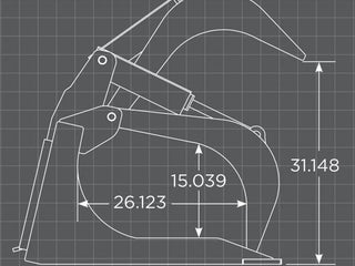 McLaren Extreme Duty Skid Steer Rock Grapple Bucket - Image 3
